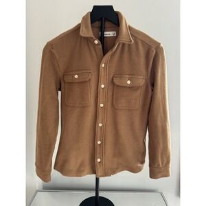 Abercrombie Kids Tan Fleece Shacket Jacket – Size 9/10 – Cozy Teddy Sherpa Style